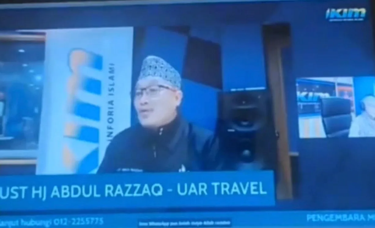 Ustaz Abdul Razzaq dalam siaran IKIM mewakili UAR Travel